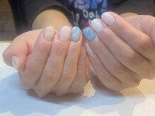 マハロネイル(Mahalo Nail)/ニュアンスネイル(ブルー)