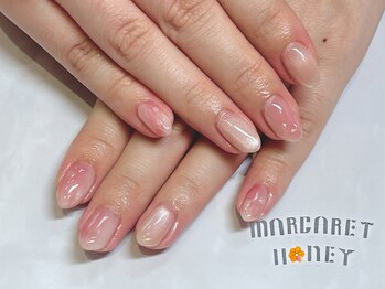 マーガレットハニー 本八幡/ぷっくり桃ネイル
