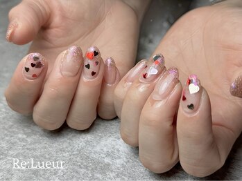 リ リュール(Re:Lueur)/ハートホロネイル