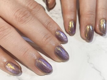 ネイルアルケー(Nail ARCHE)/マグネット×オーロラネイル