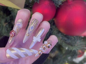 クリスマスネイル 新宿３dネイル