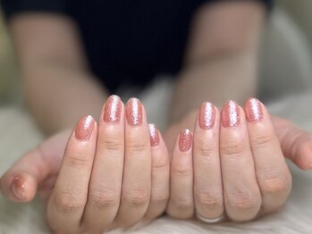 ミリミリネイル(MILI mili nail)/ピンクフラッシュネイル