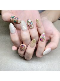 ニュアンスシェルネイル【池袋】