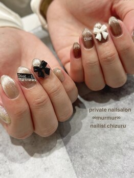 プライベート ネイルサロン マーマ(murmur)/リボンネイル