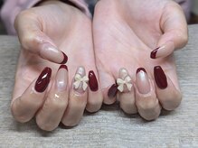 ヒポ ネイル(Hippo Nail)/ボルドーフレンチ