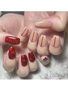クロレ(Nail Salon COLORE)/ハートネイル by.ayaho