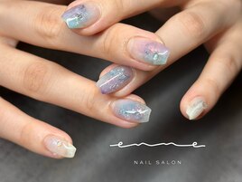 紫陽花カラーネイル