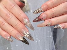 エルナ 新宿(Eluna)/レース×ツイードネイル担当羽鳥