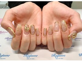 ミラーネイルでニュアンス系☆