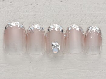 ノーネイル 大宮(NO NAIL)/グラデ先端ホロ　￥4990