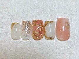 ぷっくりフラワーネイル