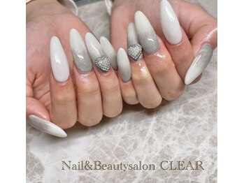 ネイルアンドビューティーサロン クリア(CLEAR)/ハートアートネイル