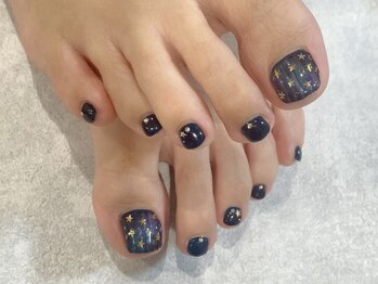 アンジュネイル(Angenail)/ネイビーフットネイル