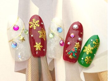 ネイルサロン ティディ(TIDY)/クリスマス/雪の結晶/冬ネイル