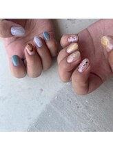 ミンクスプラス ネイル(MINX plus)/ちぐはぐニュアンスネイル