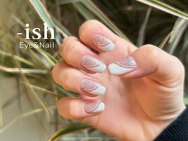 【変形フレンチ×ラメ】