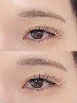 ソア(soa.)の写真/《大人気LED導入!》従来のマツエクより圧倒的持続力◎接着剤が黒色だから装着部が自然でアイライン効果も◎