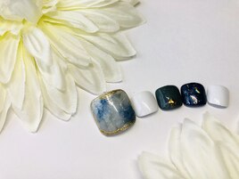 【大理石風ネイル】