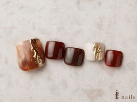 ブラウンニュアンスミラーフット