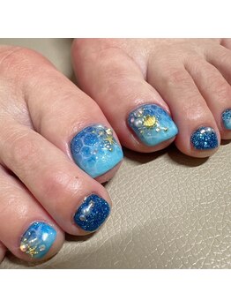 夏フットネイル