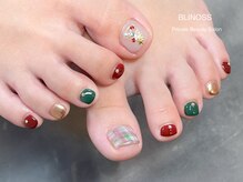 ブリノス(BLINOSS)/冬☆フットネイル