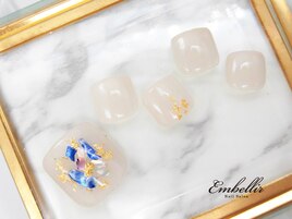 (845)宝石風ネイル