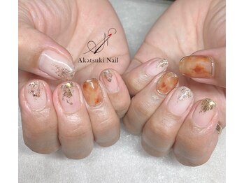 アカツキネイル(Akatsuki Nail)/べっ甲ネイル