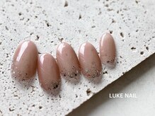 ルークネイル 恵比寿店(LUKE NAIL)/シンプルグリッターグラデ　春夏