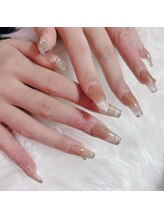 リミズネイルビューティー 名駅店(RimisNailxbeauty)/【美爪育成】長さ出し＋アート
