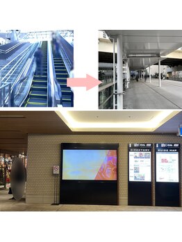 自爪ケアサロン 横浜/CIAL横浜ANNEX エスカレータ