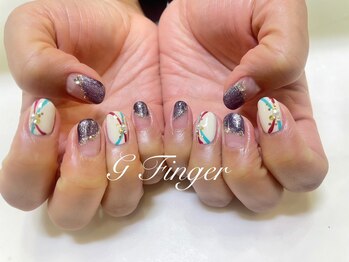 ジーフィンガー 大井町店(G Finger)/和装に◎お正月ネイル♪