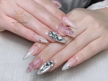 ウメネイルスタジオ(UME NAIL STUDIO)/長さだしやり放題×つけ放題