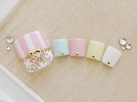 ストライプレース￥７５００