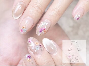 押し花ネイル マグネットネイル