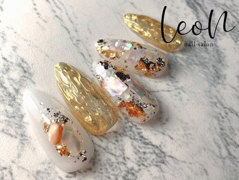 レオン 枚方(LeoN)/6月No.11:月替わり定額ネイル♪