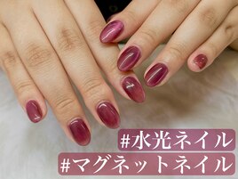マグネットネイル×ボルドー