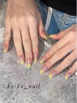 ケイコ ネイル アンド ビューティーサロン(keiko nail&beauty salon)/噂のガラスフレンチ【心斎橋】