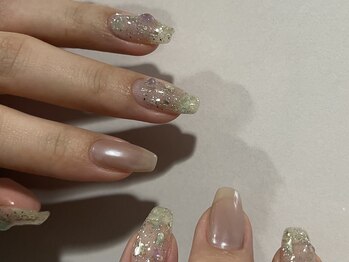 天然石nail