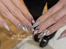 リンドネイル バイ モカ アンド ララ(Lind nail by moca and LaLa)/【mian】チェックネイル