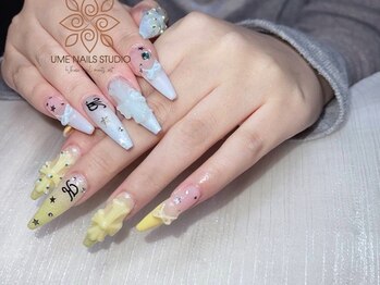 ウメネイルスタジオ(UME NAIL STUDIO)/長さだしやり放題×つけ放題