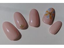 ネイルサロンアンドスクール アイビー(IVY)/Bigフラワーも夏色カラーで