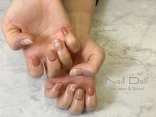 ネイルドール(Nail Doll)/ベージュ×チェック