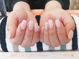 ホログラムハートｘリボンネイル