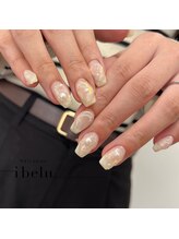 イベル 神戸三宮店(ibelu)/オーロラぷっくりネイル