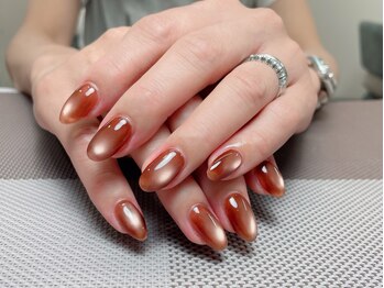 メオネイル(MEO NAIL)/ブラウンキャッツアイネイル