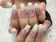 ミエルドビジューネイル(Miel de Bijou NAIL)/スカルプ/ロングネイル/長さ出し