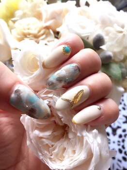 トゥーシェネイルズ(Touche'nails)/広告掲載ネイル　フェザー