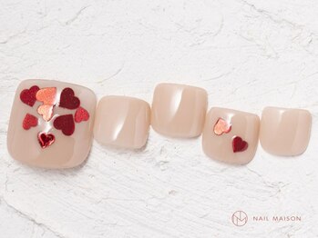 ネイルメゾン 池袋店(NAIL MAISON)/韓国ハートワンカラー¥9000