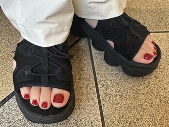 ウノプリール ネイル 茶屋町店(unopulir nail)/【秋先取りフットネイル】浜野