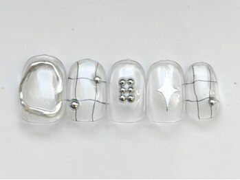 ジェミーネイル イケブクロ(Jemiy nail ikebukuro)/クリアチェック￥6000